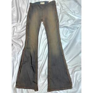 Free People Penny Pull On Flare Jeans Faded Glory size 25